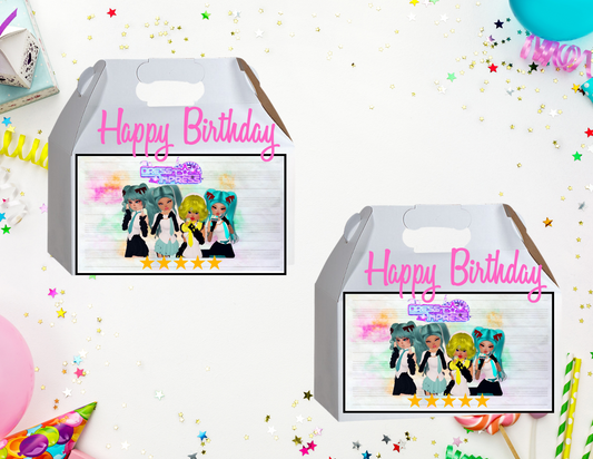 Dress to Impress Gable Box Label | Printable | Instant Download | Party Favors